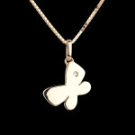 Mon petit papillon - grand modle - or jaune 18 carats