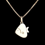 Poisson chri - grand modle - or jaune 18 carats