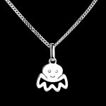 Poulpy - petit mod�le - or blanc 18 carats