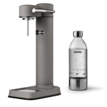 Appareil à gazéifier gris mat avec une bouteille en pet recyclabl. . . 745004 Appareil à gazéifier gris mat avec une bouteille en pet recyclabl. . . 745004