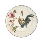 Assiette dessert 23. 2 cm coq combat grands oiseaux 753146 Assiette dessert 23. 2 cm coq combat grands oiseaux 753146