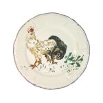 Assiette dessert 23. 2 cm poule negrel soie grands oiseaux 753145 Assiette dessert 23. 2 cm poule negrel soie grands oiseaux 753145