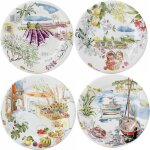 X4 assiettes à dessert assorties * provence 752853 X4 assiettes à dessert assorties * provence 752853