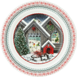 Assiette de noël collector chalet noël 2025 754108 Assiette de noël collector chalet noël 2025 754108