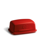 Beurrier en cramique 17x12 cm rouge grand cru 281672