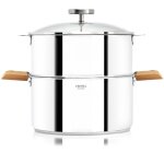 Biome: cuisson saine avec thermomètre intégré anses noyer 20 cm 725144 Biome: cuisson saine avec thermomètre intégré anses noyer 20 cm 725144