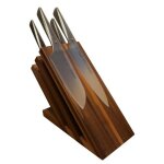 Bloc  couteaux en noyer aimant tout quip de 4 ctx type302 121456