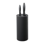 Bloc multi couteaux  12 x 22 cm noir 186019
