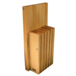 Bloc universel en bois - pour 5 couteaux 121189