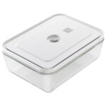 Bote en verre rectangulaire 24x18 cm pour pompe sous - vide fresh . . . 142338