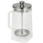 Cafetiere a piston robusta double paroi verre 3 tasses (350 ml) 725533 Cafetiere a piston robusta double paroi verre 3 tasses (350 ml) 725533