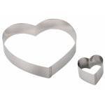 Cercle à entremets coeur en inox Ø 18 cm 130474 Cercle à entremets coeur en inox Ø 18 cm 130474