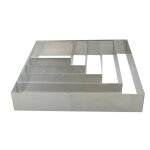 Cercle carre inox f 17 ht 4. 5cm - 08cm 130245