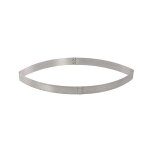 Cercle  tarte forme calisson  bord droit en inox perfor air sy. . . 129539