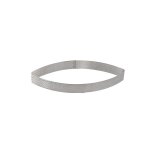 Cercle  tarte forme calisson  bord droit en inox perfor air sy. . . 129537