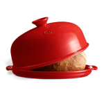 Cloche  pain en cramique  28, 5 cm rouge grand cru 281872