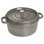 Cocotte en fonte ronde gris graphite 24 cm avec couvercle  bouto. . . 142962