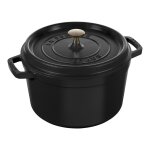 Cocotte haute 24 cm noir mat 142427