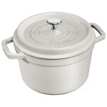 Cocotte haute 24 cm truffe blanche 142440