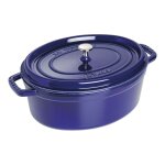 Cocotte ovale 33 cm bleu intense 142408