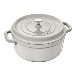Cocotte ronde 20 cm truffe blanche 142429