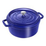 Cocotte ronde 24 cm bleu intense 142402