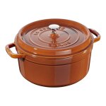 Cocotte ronde 26 cm cannelle 142410