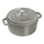 Cocotte ronde 26 cm gris graphite 142424