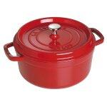 Cocotte ronde 26 cm staub fonte cerise 142667