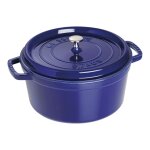 Cocotte ronde 28 cm bleu intense 142404