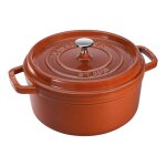 Cocotte ronde 28 cm cannelle 142411