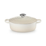 Cocotte ronde basse 24 cm meringue 162214
