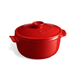 Cocotte ronde en céramique Ø 22 cm rouge grand cru 281378 Cocotte ronde en céramique Ø 22 cm rouge grand cru 281378