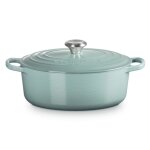 Cocotte signature en fonte émaillée ovale 27 cm sea salt 162606 Cocotte signature en fonte émaillée ovale 27 cm sea salt 162606