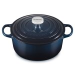 Cocotte signature en fonte maille rond 24 cm nuit 162896