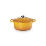 Cocotte signature en fonte maille ronde 20 cm nectar 162375
