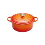 Cocotte signature en fonte maille ronde 22 cm volcanique 162029