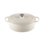 Cocotte signature en fonte maille ronde 26 cm meringue 162994