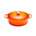 Cocotte signature en fonte maille ovale 29 cm volcanique 162101
