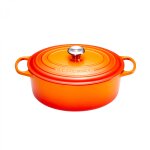 Cocotte signature en fonte émaillée ovale 31 cm volcanique 162116 Cocotte signature en fonte émaillée ovale 31 cm volcanique 162116