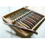 Coffret 12 couteaux laguiole prestige bois assortis finition bri. . . 255137 Coffret 12 couteaux laguiole prestige bois assortis finition bri. . . 255137