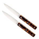 Coffret de 2 couteaux de table perceval 9. 47 manche ecaille de to. . . 342064