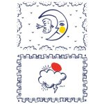 Coffrets de 2 sets de table assortis  lune  &  nuage  collection . . . 754048