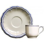 Coffret de 2 tasses & soucoupes café filet bleu 751481 Coffret de 2 tasses & soucoupes café filet bleu 751481