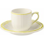 Coffret de 2 tasses & soucoupes caf filet citron 751616