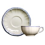 Coffret de 2 tasses & soucoupes d�jeuner filet bleu 751488