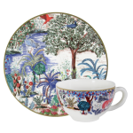 Coffret de 2 tasses & soucoupes d�jeuner jardin du palais 753630