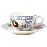 Coffret de 2 tasses & soucoupes th oiseau bleu fruits 752644