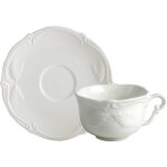 Coffret de 2 tasses & soucoupes th rocaille blanc 752953
