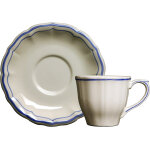 Coffret de 2 tasses & soucoupes th us filet bleu 751492